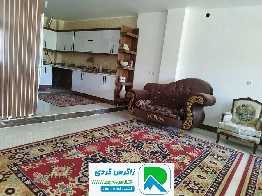 اجاره سوئیت مبله ۱۲۰ متری نوساز در چلگرد نزدیک آبشار تونل اول